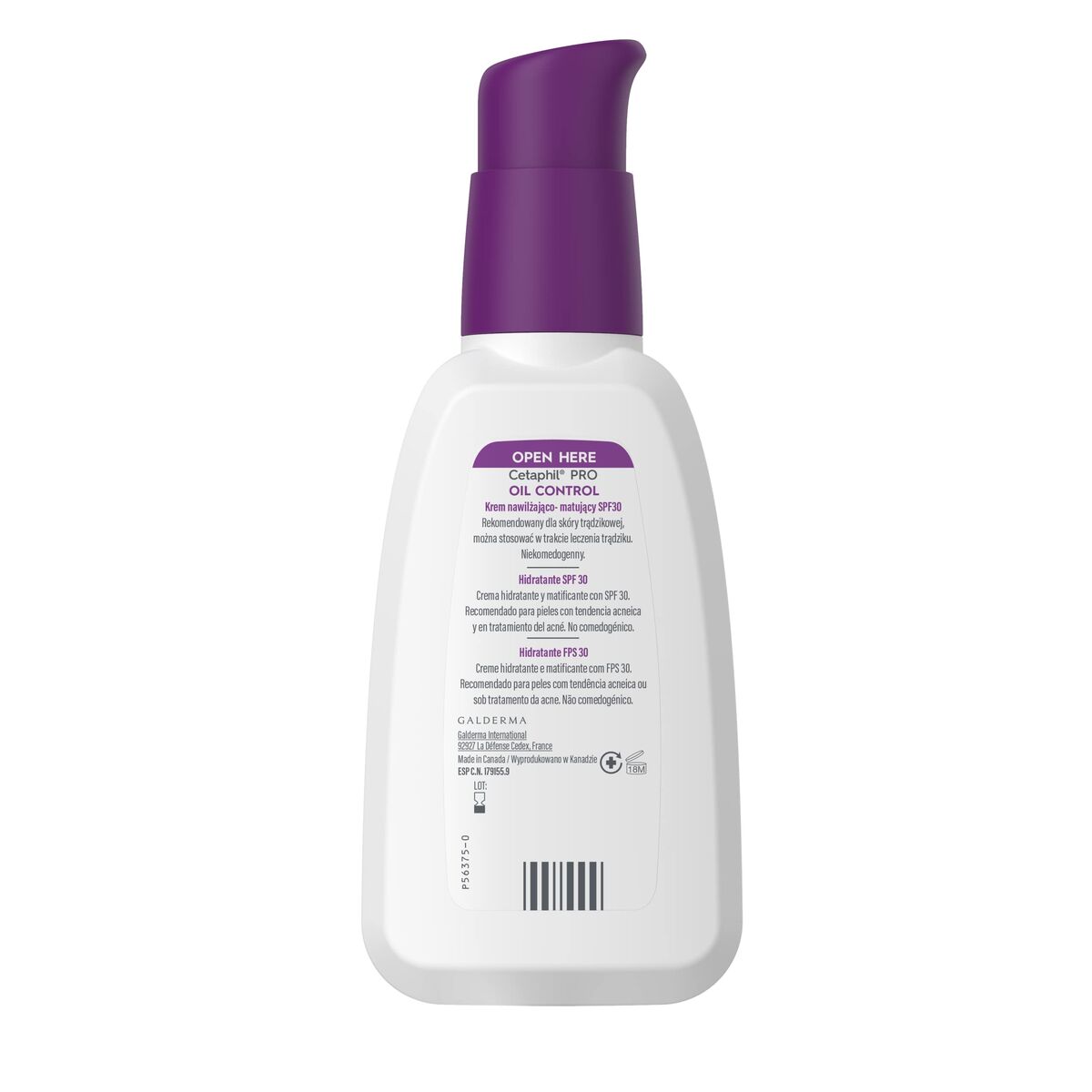 Hydrating Facial Cream Cetaphil Pro Oil Control Spf 30 118 ml